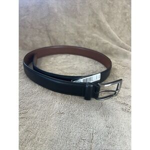 Perry Ellis Portfolio Men's Size 30 Black Leather Belt IP32030